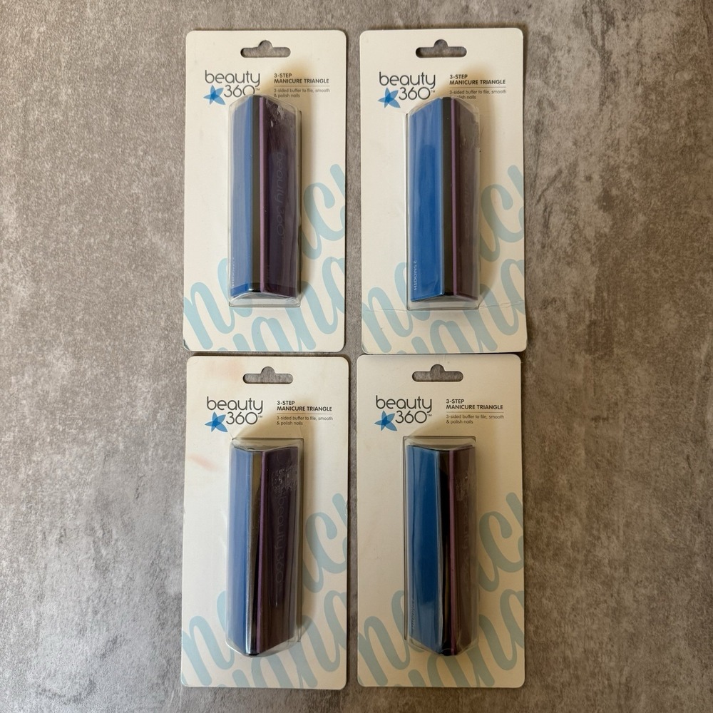 4 Nail Polish Manicure Smooth File Beauty‎ 360 (3 step Triangle)